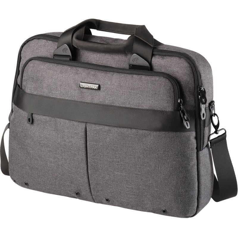 LIGHTPAK WOOKIE sacoche pour ordinateur portable, polyester, gris